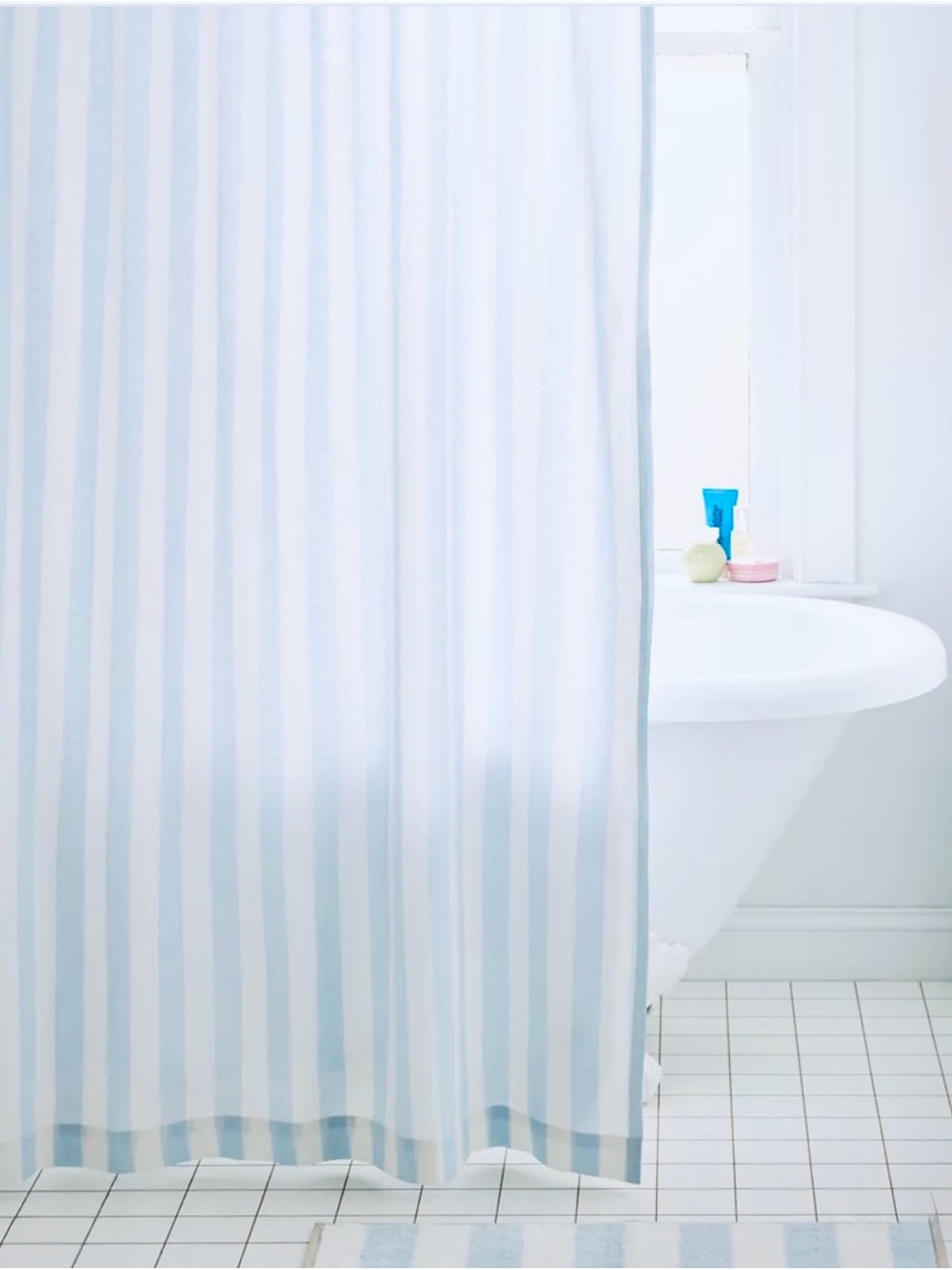 Urban Outfitters Awning Stripe Patterned Shower Curtain 72” x 72”